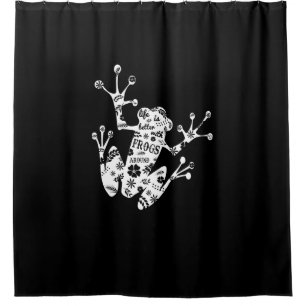 Frog Gift I Love Frog White Shower Curtain