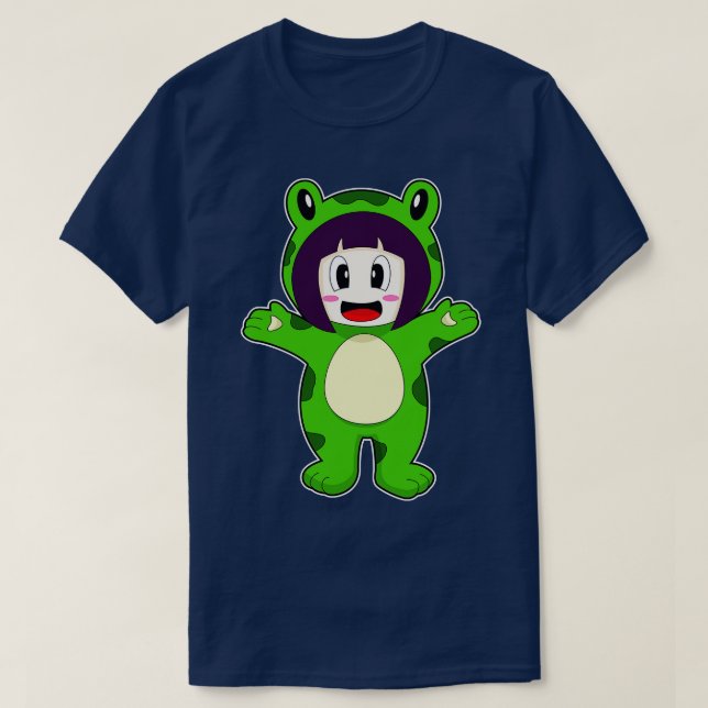 Frog Girl Costume T-Shirt (Design Front)