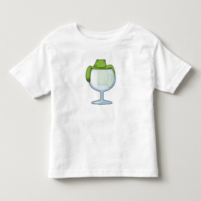 Frog Glass Toddler T-Shirt (Front)