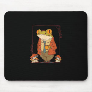 Frog Goblincore Academia Aesthetic Mushroom Mouse Mat