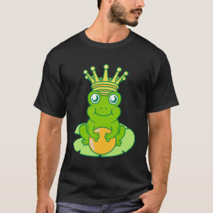Frog Golden Toad King Fairy Tale Crown Ball Prince T-Shirt