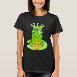 Frog Golden Toad King Fairy Tale Crown Ball Prince T-Shirt