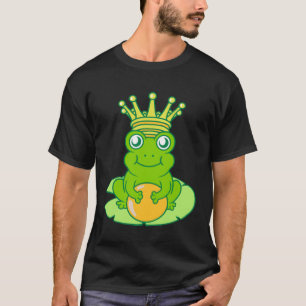 Frog Golden Toad King Fairy Tale Crown Ball Prince T-Shirt