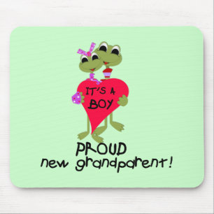 Frog Grandparent of Boy Tshirts and Gifts Mouse Mat