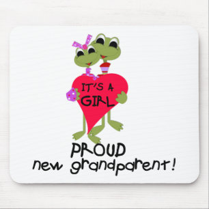 Frog Grandparent of Girl Tshirts and Gifts Mouse Mat