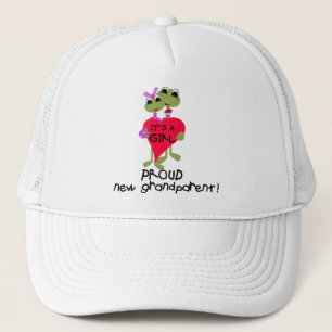 Frog Grandparent of Girl Tshirts and Gifts Trucker Hat