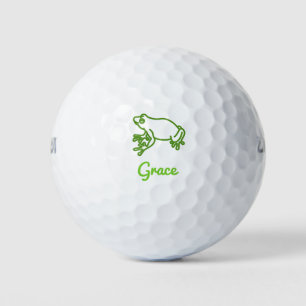 Frog Green Cute Animal Girly Adorable Golf Balls