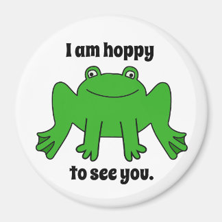 Frog, green magnet