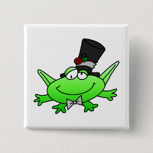 Frog Groom T-shirts and Gifts 15 Cm Square Badge