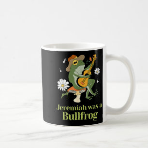 Frog Guitar-jeremiah Was Bullfrog Funny Saying  Coffee Mug