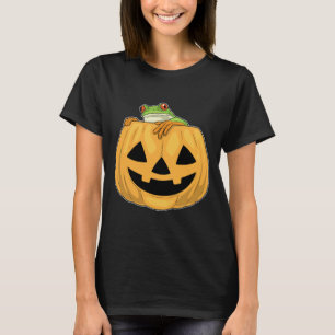 Frog Halloween Pumpkin T-Shirt