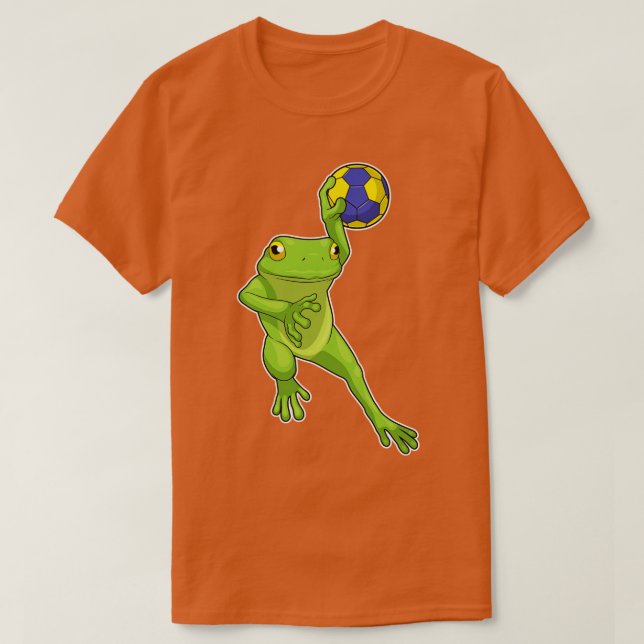 Frog Handball player Handball 2 T-Shirt (Design Front)