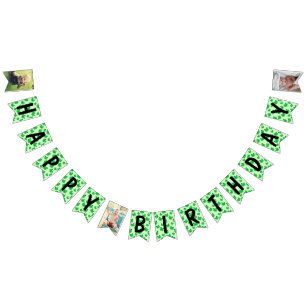 Frog Happy Birthday Bunting Flags