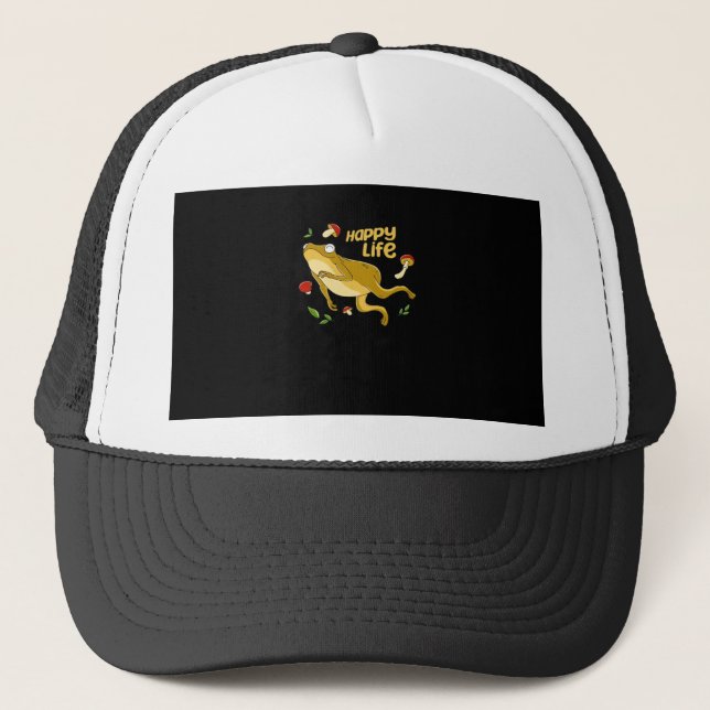 Frog Happy  Essential Trucker Hat (Front)