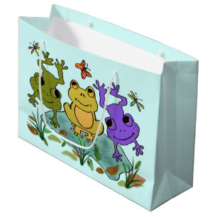 Frog Happy Large Gift Bag