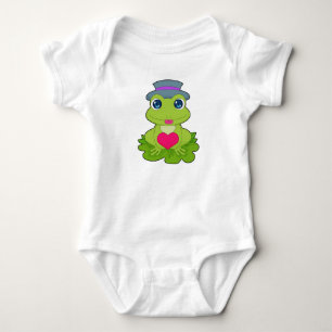Frog Heart Baby Bodysuit