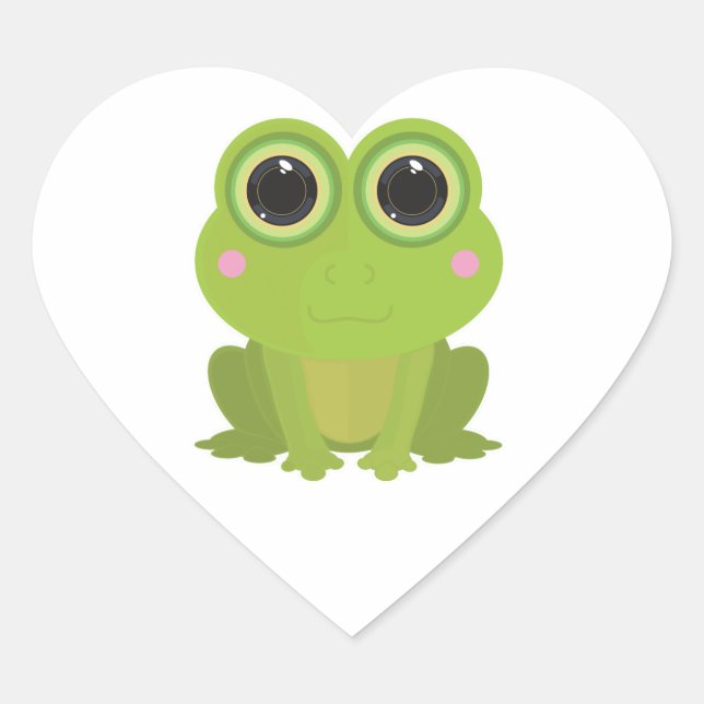 Frog Heart Sticker (Front)
