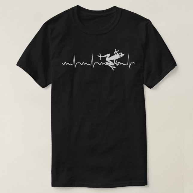 Frog Heartbeat Frog Gift Toad Animal  T-Shirt (Design Front)