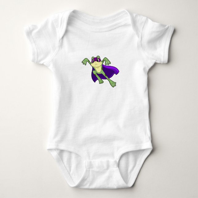 Frog Hero Baby Bodysuit (Front)