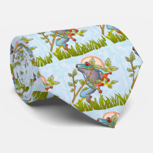 Frog Hiding Tie
