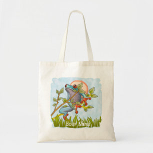 Frog Hiding Tote Bag