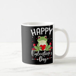 Frog Holding Heart Loves Happy Valentines Day  Coffee Mug