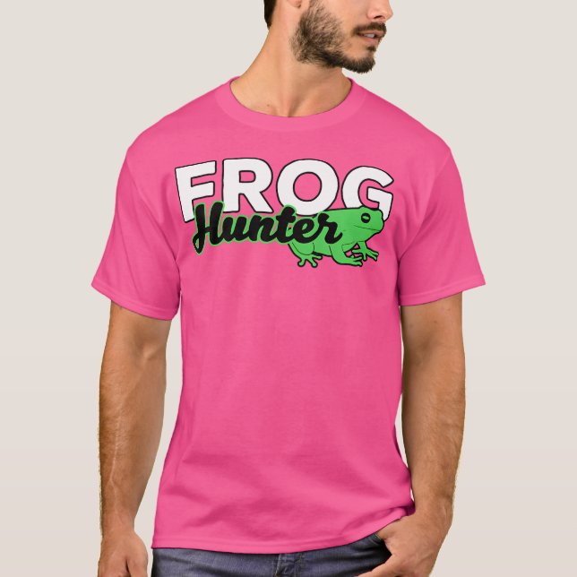 Frog Hunter Or Amphibian Catcher For Frog Lover T-Shirt (Front)