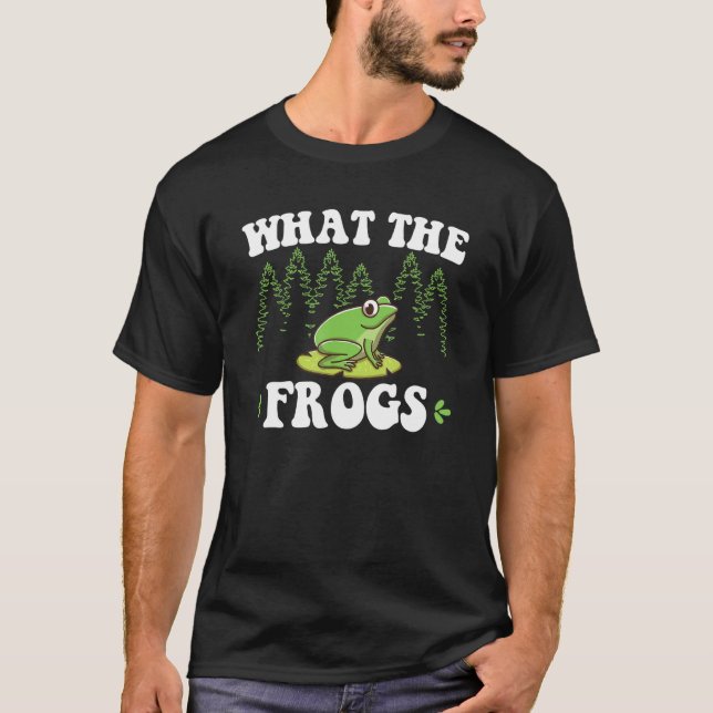 Frog Hunting for Toad Gigger Frog Catcher Frogging T-Shirt (Front)