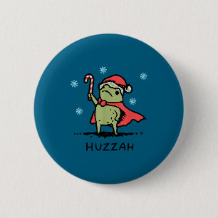 Frog Huzzah Frog Knight Funny Sword Meme Quote Chr 6 Cm Round Badge