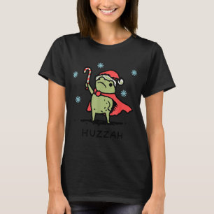 Frog Huzzah Frog Knight Funny Sword Meme Quote Chr T-Shirt