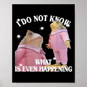 Frog I Do Not Know What Is Even Happening  Poster