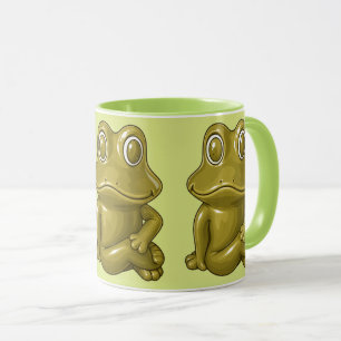 Frog Illustration Accent Mug
