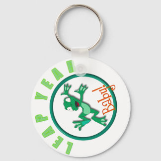 frog in a circle key ring