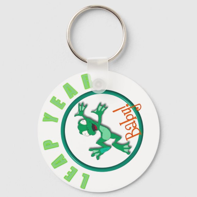 frog in a circle key ring (Front)
