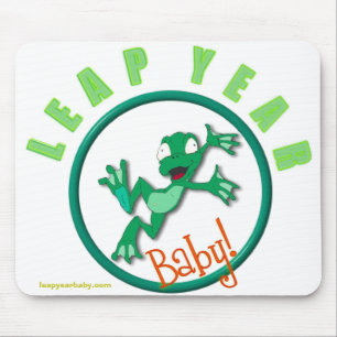 frog in a circle, leapyearbaby.com mouse mat