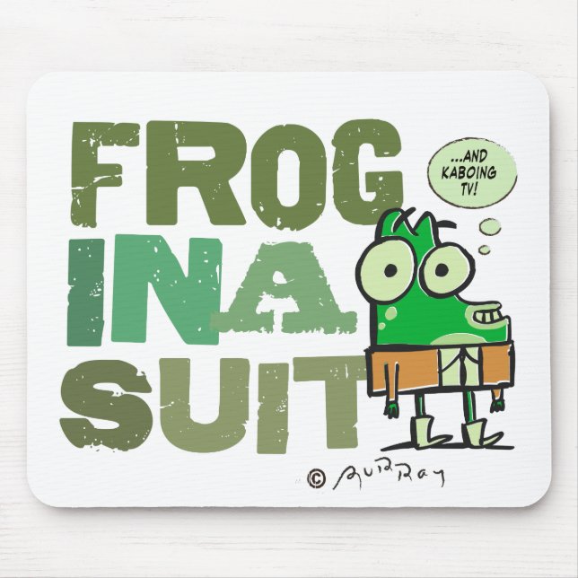 Frog in a Suit Mousepad (Front)
