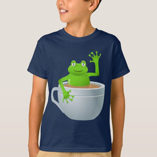 Frog in a Tea T-Shirt (Front)