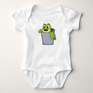 Frog in Bucket Baby Bodysuit