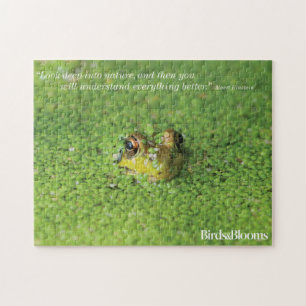 Frog in Green Algae Jigsaw Puzzle