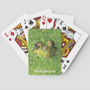 Frog in Green Algae Playing Cards