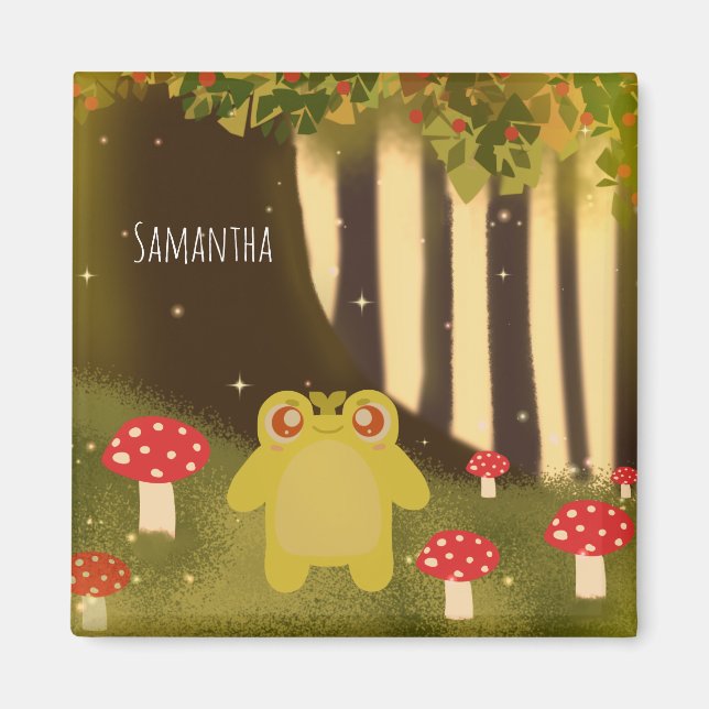 Frog In Magical Nature Magnet (Front)