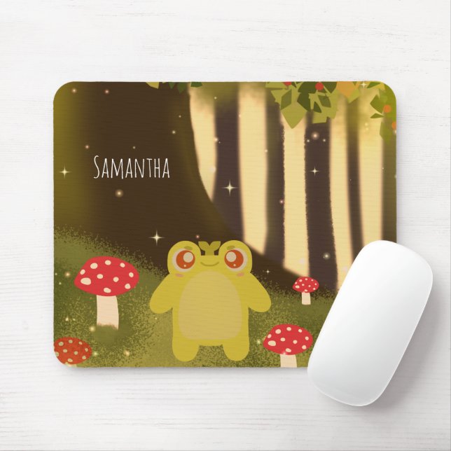 Frog In Magical Nature Mouse Mat (With Mouse)