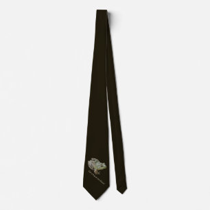 Frog in my throat funny humourous tie