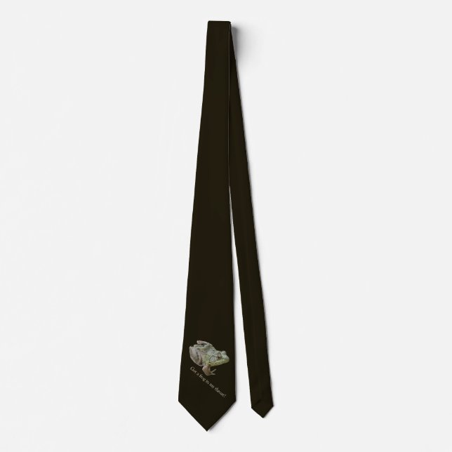 Frog in my throat funny humourous tie (Front)