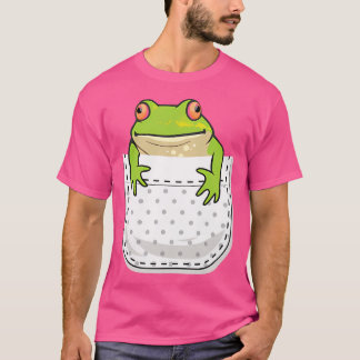 Frog In Pocke Funny Frog Frog Lover T-Shirt