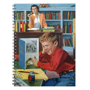 Frog in the Library Notebook