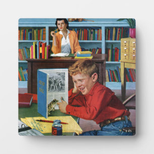 Frog in the Library Plaque