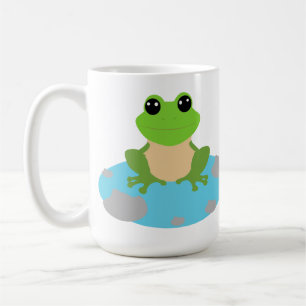 frog in the pond coffee mug
