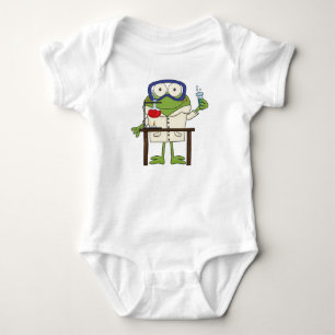 Frog in the Science Lab Baby Bodysuit