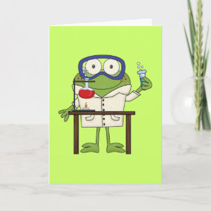 Frog in the Science Lab Card